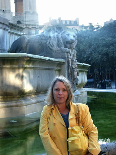 Diane in front of St. Sulpice